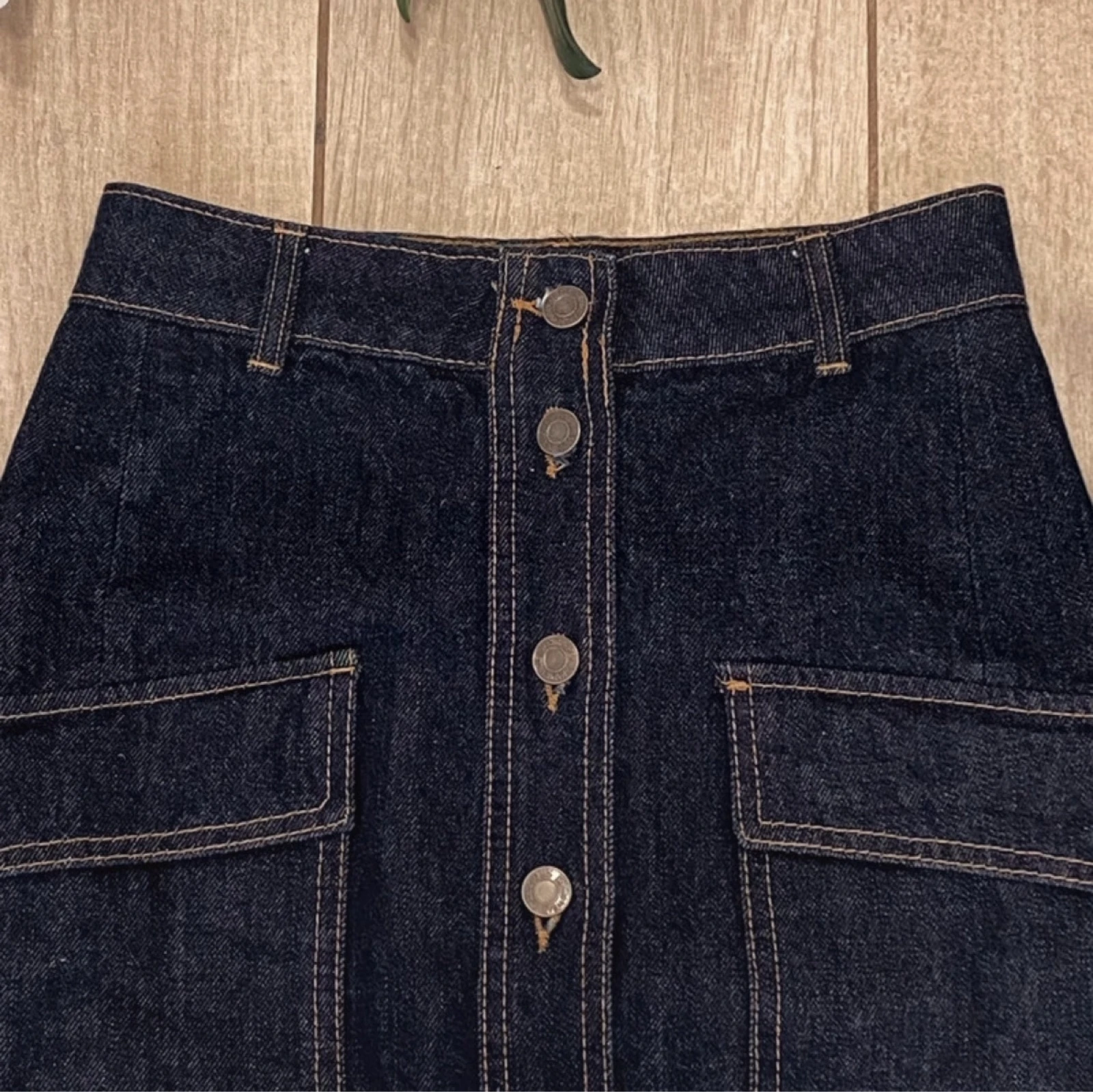 Blauwe jeansminirok – photo 6